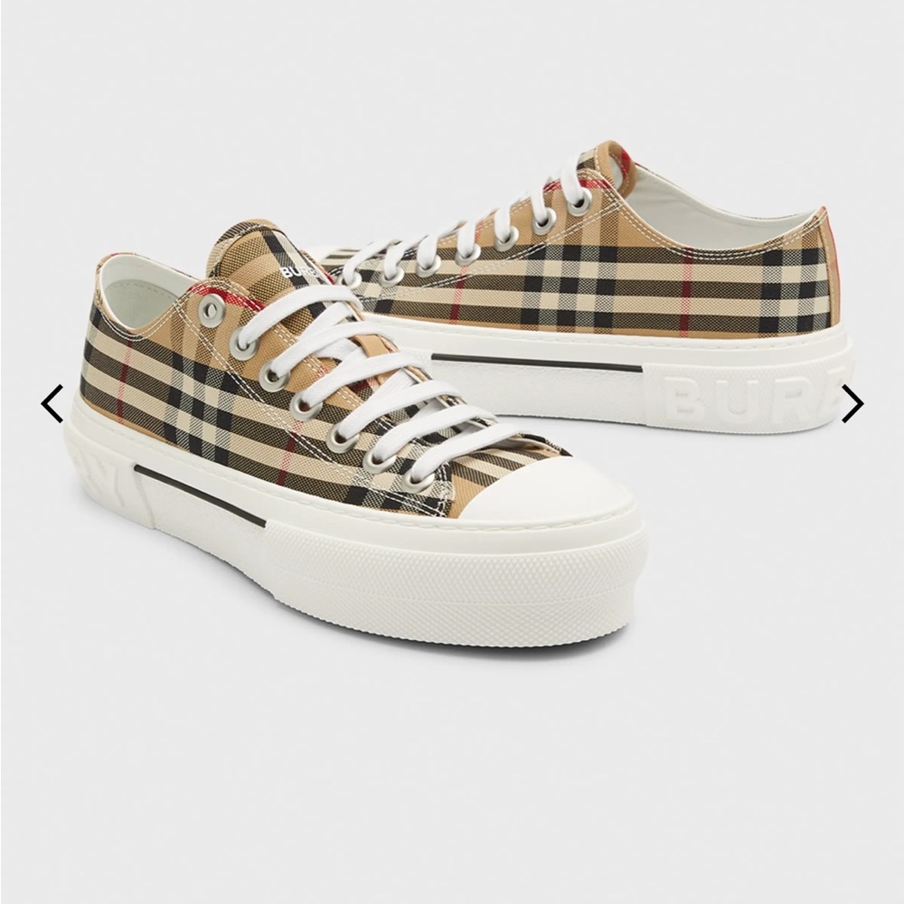 Burberry jack check low top sneakers